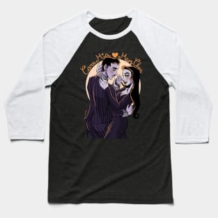 Morticia and Gomez Baseball T-Shirt